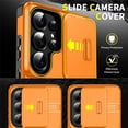 thumbnail image 5 of for Samsung Galaxy S26 Ultra Case with Slide Camera Cover and Rotating Kickstand Ring, Slim Magnetic Shockproof Accessories Phone Case,Orange,For Galaxy S26 Ultra 5G, 5 of 7