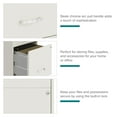 thumbnail image 3 of Space Solutions 18" Deep 3 Drawer Mobile Letter Width Vertical File Cabinet, White, 3 of 15