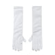 thumbnail image 1 of 1 par de boda Guantes de niña de flores Guantes largos de satén decorados para la fiesta de bodas - Tamaño M (blanco), 1 of 5
