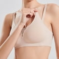 thumbnail image 4 of Fengqque Mother's Plus Size Nursing Soft Comfort Fit Bra Slim Open Button Pregnancy Underwear And Breastfeeding Bra, 4 of 5