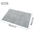 thumbnail image 6 of Stcomart Set of 6 Sliver Gray Vinyl Placemats - 12 x 18 Inches Washable PVC Table Mats for Dining Room Kitchen, 6 of 7