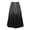 Black, variant on Babcutegg Women’s Casual A-Line Long Skirt – Elastic Waist Printed Midi Skirt with Pockets, Gradient Design Flowy Half Skirt Black Size L