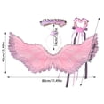 thumbnail image 2 of Halloween Decorations Feather Angel Costumes Nativity Wings And Elastic Angel Headbands For Adults Christmas Mardi Gras Party 31.5"X15.7" Utility, 2 of 6