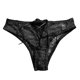 thumbnail image 4 of Gibobby Ropa Interior Elástica para Mujer Bragas Tanga encaje, ropa interior femenina, Mini Tanga sin costuras, calzoncillos transpirables tiro bajo, lencería brasileña para mujer（Negro， 2XL), 4 of 5