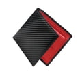 thumbnail image 4 of Cartera para hombre Fernando Línea roja con patrón de fibra de carbono pequeña, 4 of 8