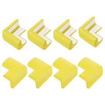 Uxcell Corner Protectors, 8 Pcs Furniture Corner Guards and Edges Safety Bumpers, Soft Rubber Foam Cushions(Yellow)