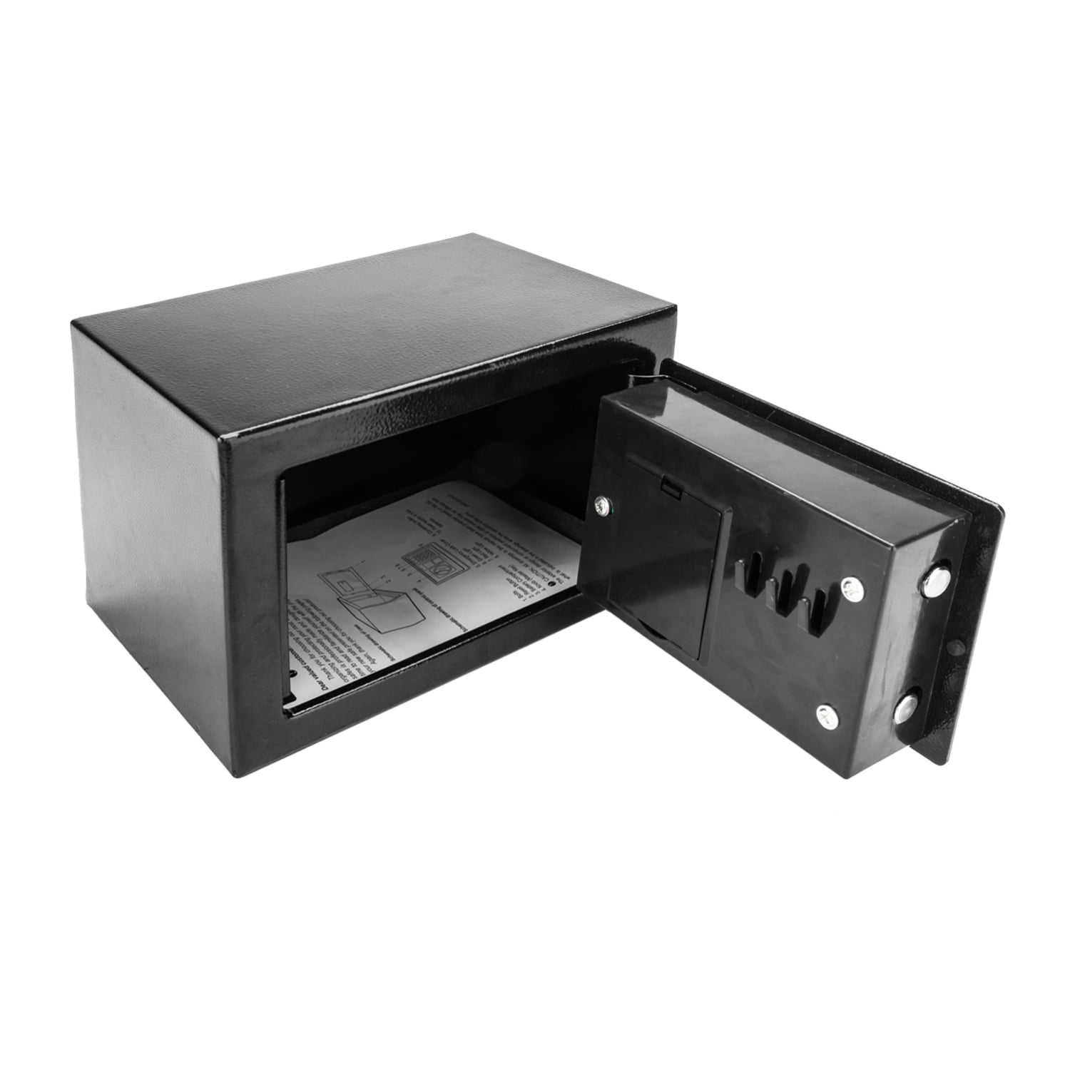 17E Mini Electronic Password Safe Box 0.22 Cu Ft Steel Security Safe with Emergency Keys for Home Hotel Cash Jewelry Documents Storage