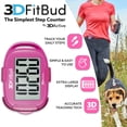 thumbnail image 2 of Podómetro 3DActive 3DFitBud A420S rosa contador de pasos, 2 of 6