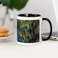 thumbnail image 3 of CafePress - Peacock Watch! Mug - 11 oz Ceramic Mug - Novelty Coffee Tea Cup, 3 of 4
