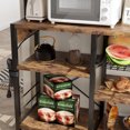 thumbnail image 6 of CazToi Industrial 6-Tier Bakers Rack with Power Outlet Ideal for Kitchen, Dining & Living Room, 6 of 8