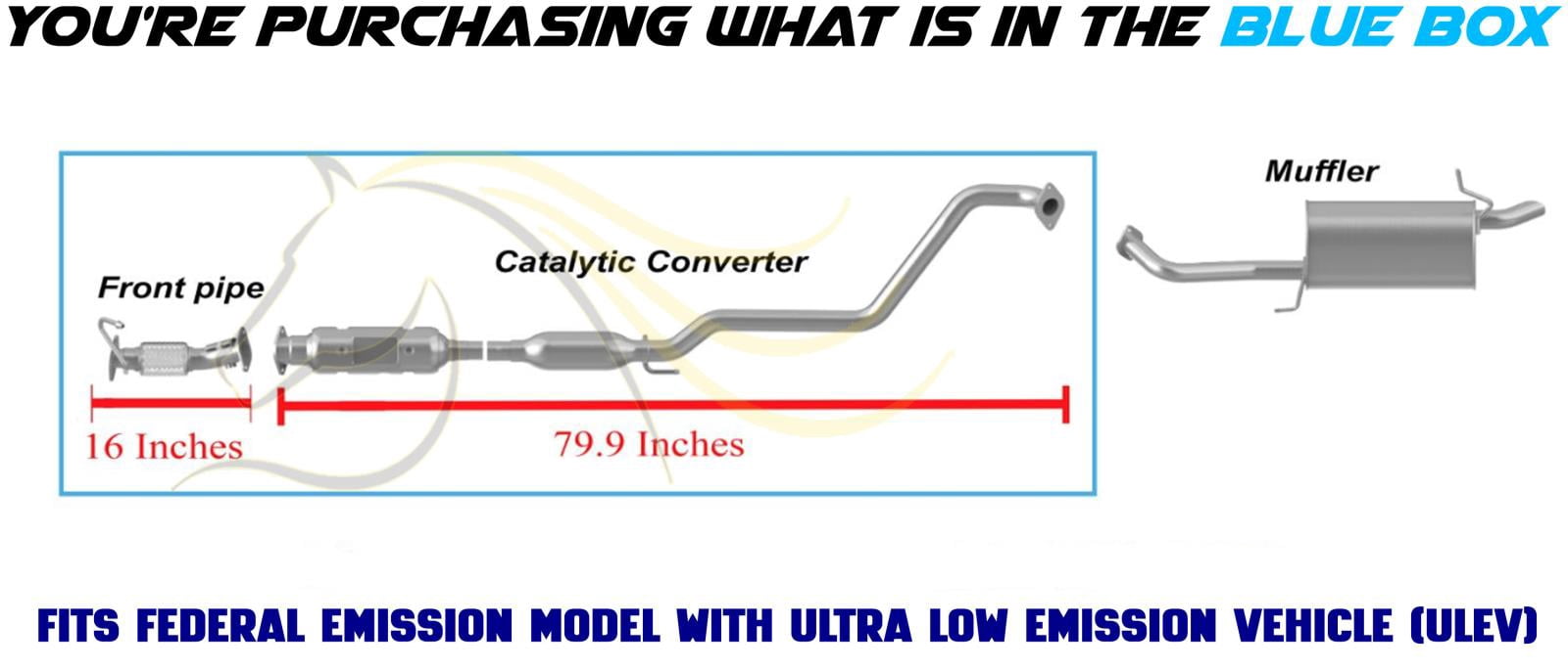 Northeastern Exhaust Front Pipe Catalytic Converter & Resonator Fits 2011-2013 Hyundai Elantra 1.8L - Direct Fit EPA-Approved | Stainless Steel Complete System