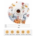 thumbnail image 6 of 15 Inch Round Placemats Set of 4, Thanksgiving Fall Non Slip Heat Insulation PP Table Mats, Orange Blue Pumpkin Maple Leaf Washable Place Mats for Kitchen Dining Party Table Decor, 6 of 7