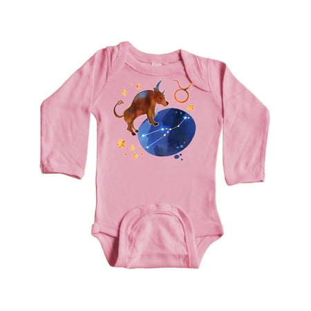 

Inktastic Taurus Constellation Zodiac Sign Illustration Gift Baby Boy or Baby Girl Long Sleeve Bodysuit
