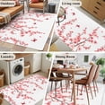 thumbnail image 6 of Rectangle Area Rug 3x5ft,Watercolor Spring Cherry Blossom Washable Carpet Non-Slip Runner Accent Rugs Indoor Floor Mat for Bedroom Living Room Decor,Pastoral Pink Flower Butterfly, 6 of 9
