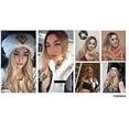 thumbnail image 3 of Peluca rubia para mujer Pelucas delanteras de encaje rubias onduladas largas y rizadas Peluca rubia marrón, 3 of 5