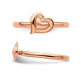 thumbnail image 5 of Rose Plated Sterling Silver Heart Ring, 5 of 5