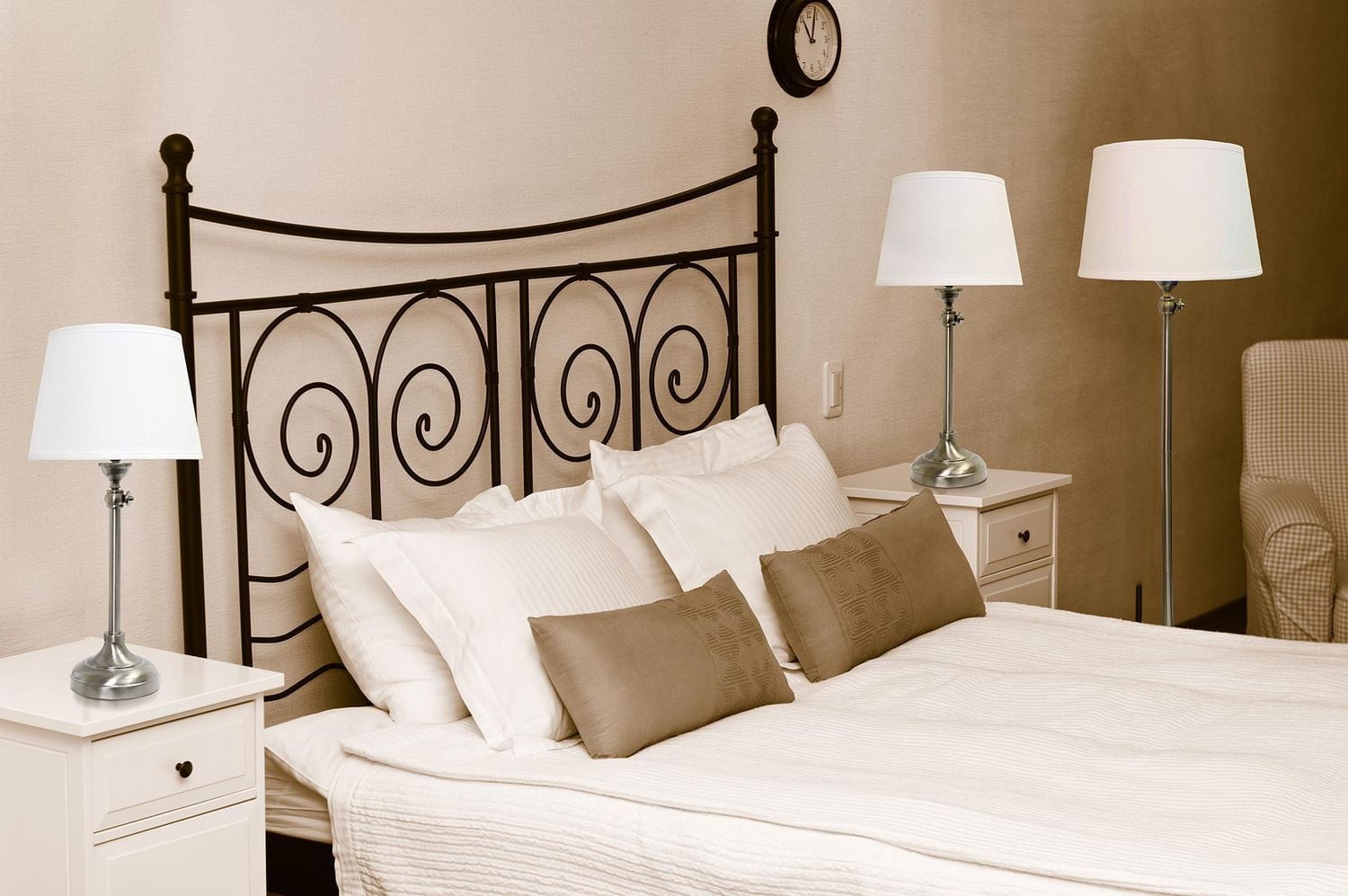 Elegant Designs Brushed Nickel Adjustable 3 Pack Lamp Set (2 Table Lamps, 1 Floor Lamp)