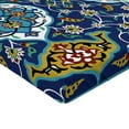 thumbnail image 2 of Ambesonne Vintage Fitted Sheet, Oriental Tile Effects, Twin Size, Mustard Royal Blue, 2 of 3