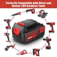 thumbnail image 6 of 8.0Ah 2Pack 20V LB2X4020 Lithium Battery and Charger Replacement for Black Decker 20V Lithium LB2X4020 LB2X4020-OPE LBXR20, 6 of 12