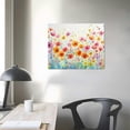 thumbnail image 4 of Nawypu Abstract Flower Wall Art Pictures Decor for Living Room Colorful Floral Canvas Painting Artwork Botanical Watercolor Wideflowers Print on Canvas for Bedroom Large Modern Blooming, 4 of 6