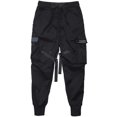 thumbnail image 4 of Men Casual Harem Joggers Sweatpant Hip Hop Trousers Multi Pocket Cargo Pants3XL, 4 of 5