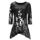 thumbnail image 3 of Guardurnaity Blusa casual de mujer con estampado de media manga a la moda para mujer Prendas para la parte del cuerpo Gris METRO, 3 of 4