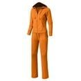 thumbnail image 5 of J. METHOD Women's 2 Piece Outfit Casual Basic French Terry Zip Up Hoodie and Sweatpants Sweatsuit Tracksuit Set NEWTS01 Burntmustard S, 5 of 6