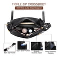 thumbnail image 6 of FALAN MULE Women Hobo Shoulder Bag Soft Leather Crossbody Purse with Multi Pockets Slouchy Handbag, 6 of 6