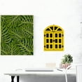thumbnail image 2 of RENACLIPY Wooden Window Chalkboard Sign in Yellow - Decorative Home and Shop Message Board, 2 of 8