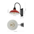 thumbnail image 3 of JONATHAN Y Stanley 12.25" 1-Light Farmhouse Industrial Indoor/Outdoor Iron LED Gooseneck Arm Outdoor Sconce, Red, 3 of 7