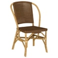 thumbnail image 3 of Lexley Woven Rattan Dining Side Chair Brown (Set of 2), 3 of 10