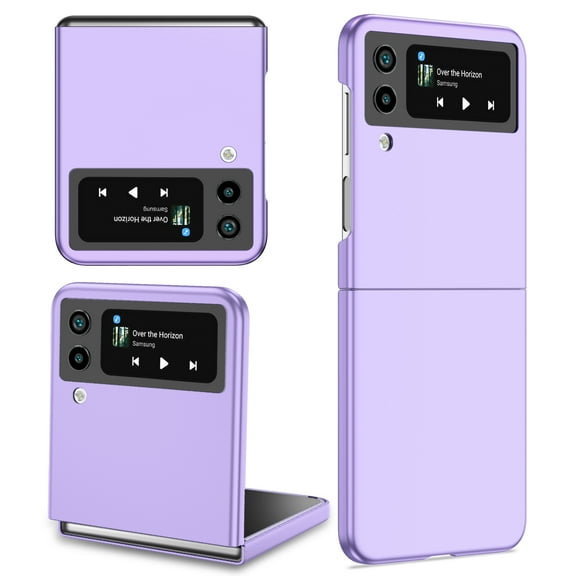 ELEHOLD Case for Samsung Galaxy Z Flip4 2022,Slim Lightweight Hard PC Matte Case Shockproof Anti-Scratch Durable Phone Case for Women Men for Galaxy Z Flip 4,Purple