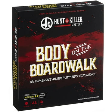 Hunt a Killer: Body On The Boardwalk- Immersive Murder Mystery Experience, Medium Difficulty, 1 or more players, Ages 14 