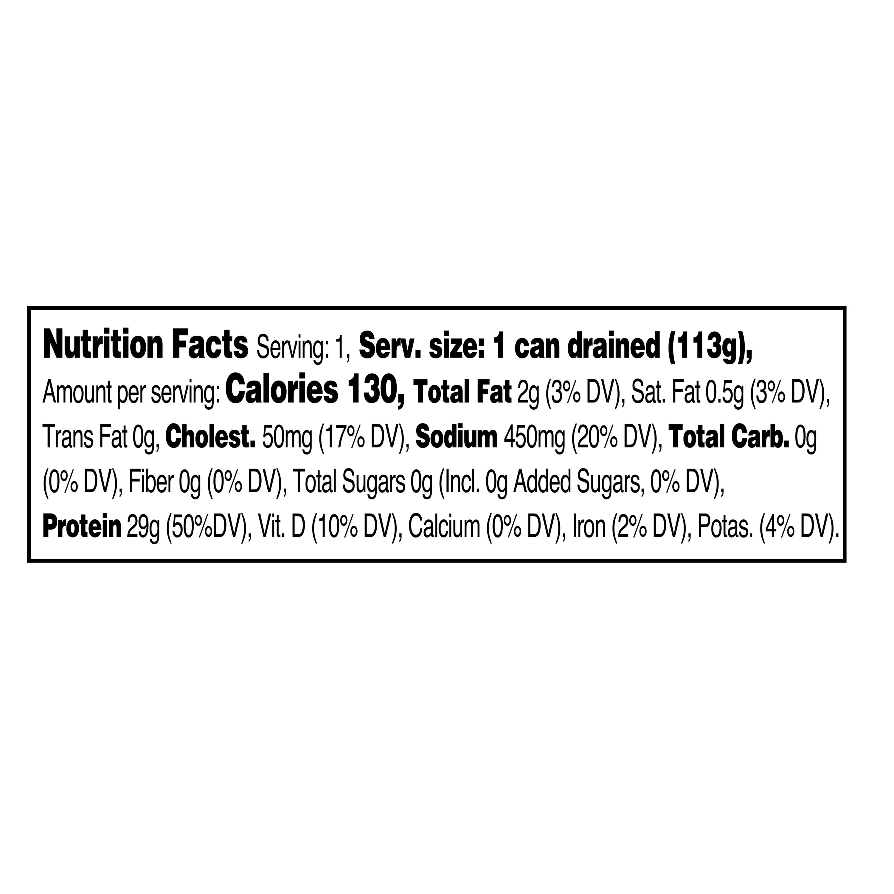 Great Value Certified Solid White Albacore Tuna in Water, 5 oz