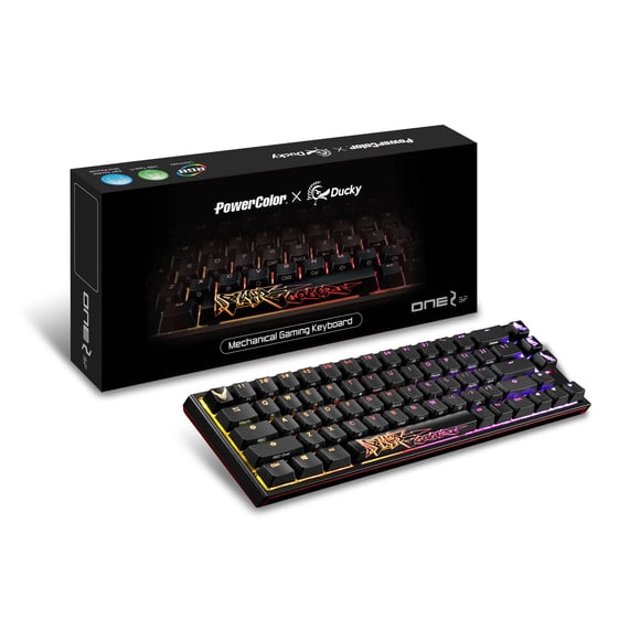 PowerColor USB-C x Ducky One 2 SF RGB Mechanical Keyboard with Kailh Brown Switches
