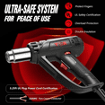 thumbnail image 3 of Refurbished TOYTEXX Heat Gun, 1800W Hot Air Gun with Variable Temperature, 3 of 3