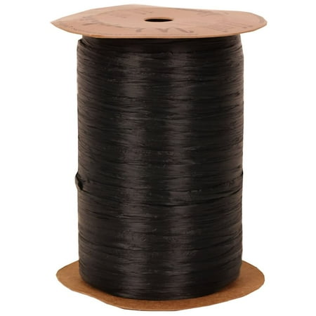 UPC: 0609613739187 | JAM Paper & Envelope Raffia Ribbon  100 Yards  Black  1/Pack