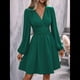 thumbnail image 5 of Vestido Elegante para Mujer, Cuello en V, Larga, Cintura Alta, Corte Holgado, para Fiesta de Graduación, Cóctel, Corto Verde XXL, 5 of 7