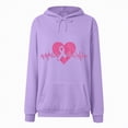 thumbnail image 4 of Towmus Women's Graphic Hoodies Love Heart Print Hoodie Unisex Oversized Hoodies Casual Long Sleeve Pocket Pullover, 4 of 4