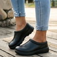 thumbnail image 2 of Modisza Women's Men's Clogs Shoes Comfortable Walking Work Shoes Slip on Water Proof Garden Slide Clog for Everyday Size 6.5 Black, 2 of 6