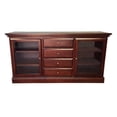 thumbnail image 3 of D-Art Collection Glass Front Bookcase Buffet in Mahogany wood, 3 of 3