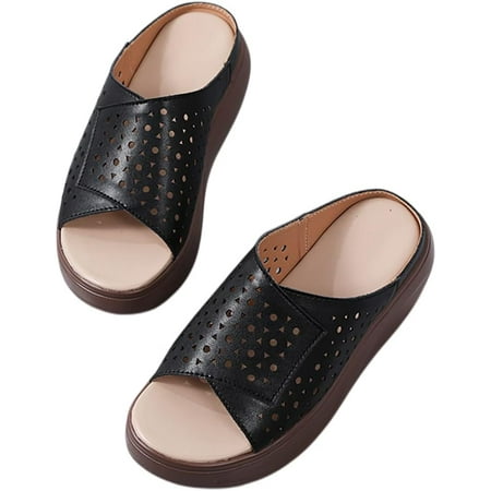 

Women Slip on Espadrille Sandals Wedges Slides Sandals Flatform Open Toe