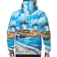 thumbnail image 7 of Salouo Greek Island Windmills Painting Pattern Men's Fall Hoodie Sweatshirt,Sport Hoodie with Pockets for Men Pullover Casual Hooded Sweatshirt-Medium, 7 of 7