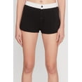 thumbnail image 3 of Womens Trendy Ribbed Knit Sleep Shorts, 3 of 4