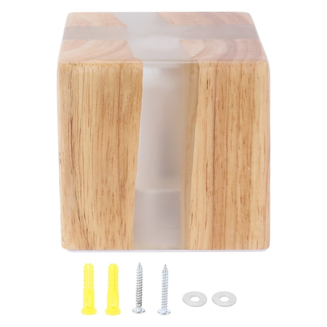Lámpara de pared con veta de madera agrietada, luz de pared para dormitorio, luz de noche, iluminación interior