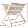 thumbnail image 4 of Bohemian Magazine Rack Macrame Magazine Rack Boho Magazine Holder Hand-Woven Shelf Can Place Books, Newspapers, Notebooks, 4 of 5