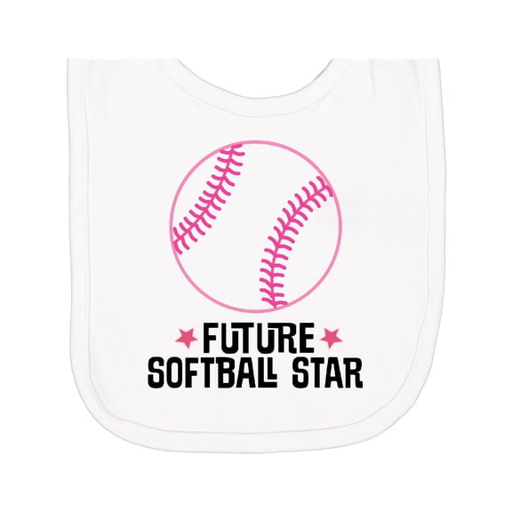Inktastic Future Softball Star Sports Newborn Bib