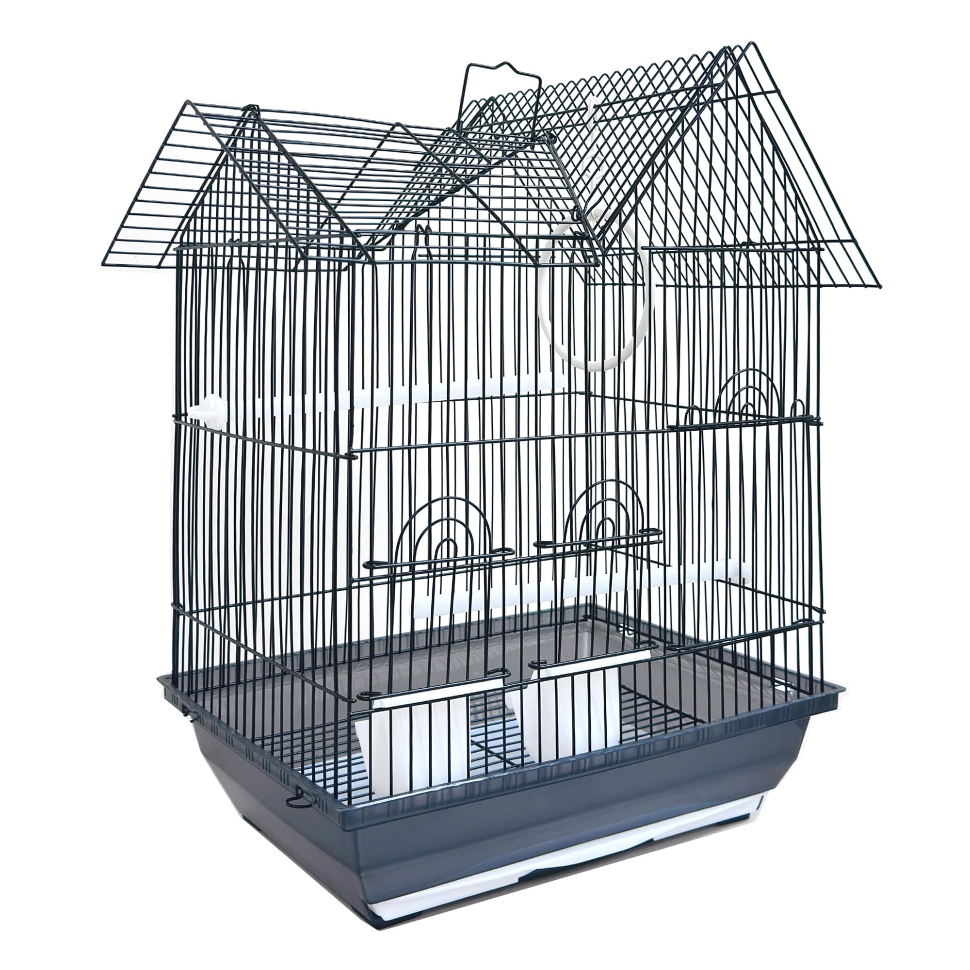 Versatile Portable Hanger Flight Bird Small Parrot Home House Travel Carrier Handle Cage Easy Storage for Cockatiels Parakeets Aviary Green Cheek Conures Finches Canary Budgies Lovebirds