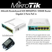 Mikrotik Routerboard hEX RB960PGS 128MB Router Gigabit 5 Ports PoE in