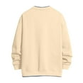 thumbnail image 2 of LEEy-world Men'S Hoodies Mens Novelty Color Block Hoodies Cozy Sport Outwear Beige,3XL, 2 of 4